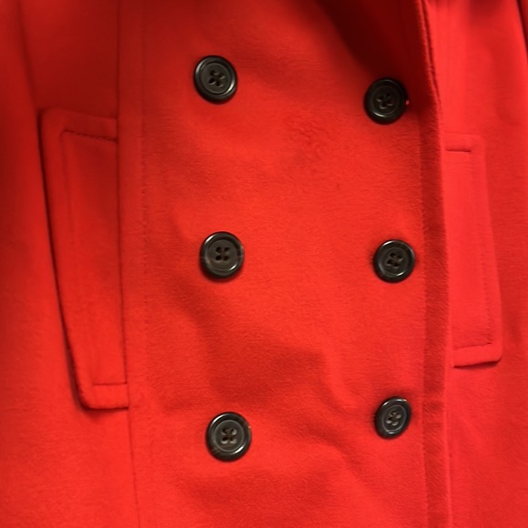 J. Crew red pea coat - Picture 3 of 10